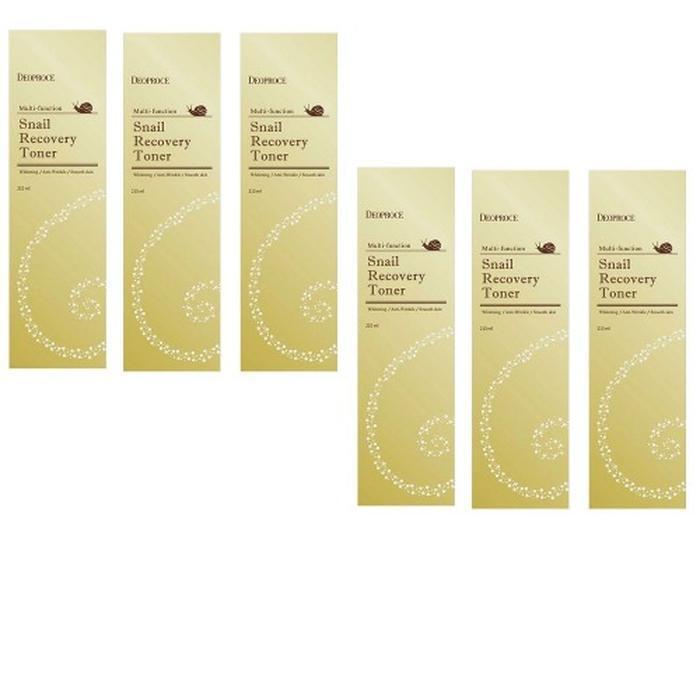 [Deoproce] Deoproce Snail Recovery Toner 210ml x 6 (39634483) Color Basics