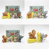 Tom And Jerry Blind Box Abs Figurines Holding Food Mini Models For Car Desktop Decoration Collectors