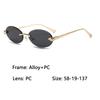 Xiaomi Women Rimless Oval Sunglasses UV400 Gold Alloy Temples Multi Color Retro Fashion Shades