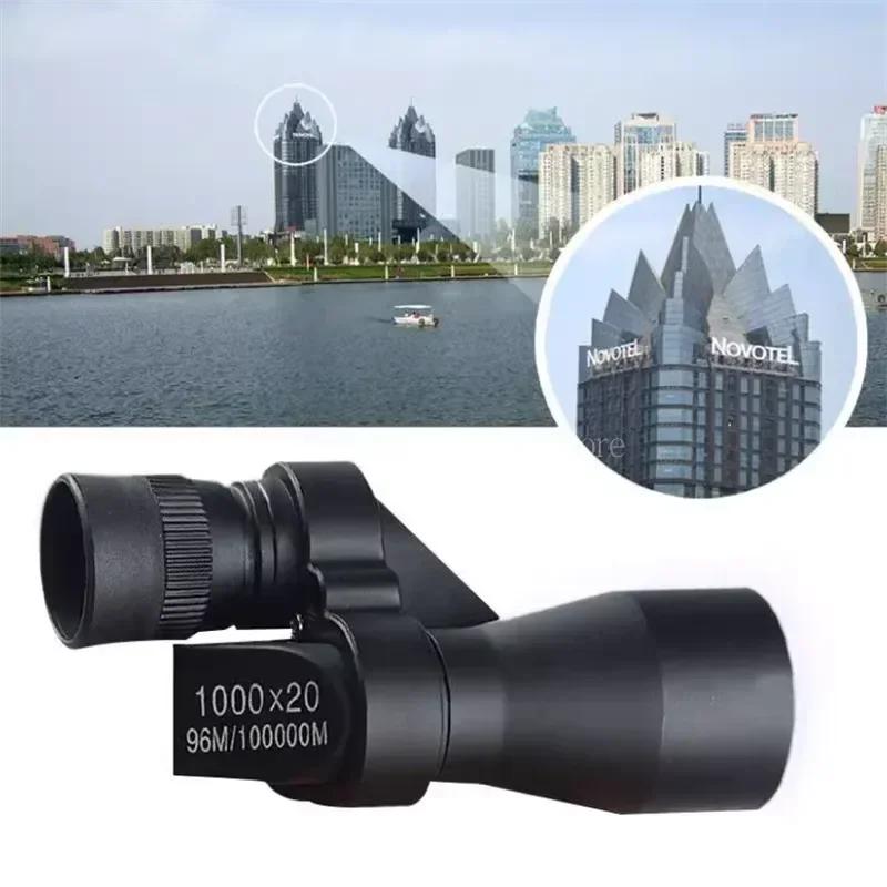 1000X20 HD Mini Monocular Telescope Outdoor Camping Telescope Eyepiece Easy to Use Telescope for Hunting Travel