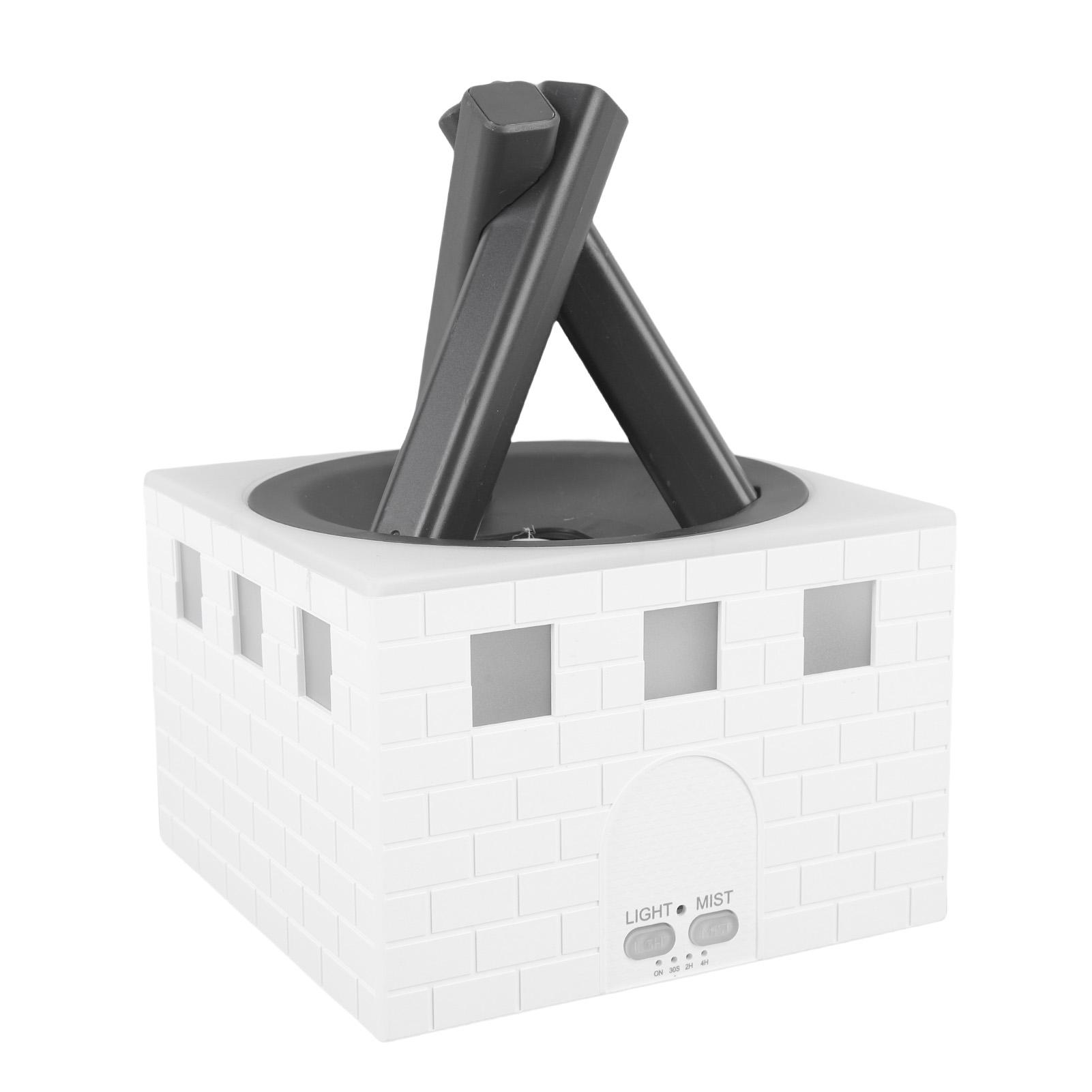 

Night Light Auto Shut OffCampfire Flame Essential Oil Diffuser 400ML Aromatherapy Ultrasonic Diffuser Quiet Humidifier for Home AU білий