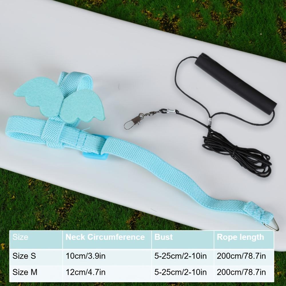 1pc Pet Parrot Bird Harness AdjustTraining Leash Design Anti-Bite Bird Harness Leash for Small Parrots Outdoor Training Traction