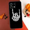 Rock Roll Skull Case For Xiaomi Redmi Note 14 13 Pro 9 10 11 12 Pro 10S 11S 12S Redmi 13C 10C 12C 14C Coque