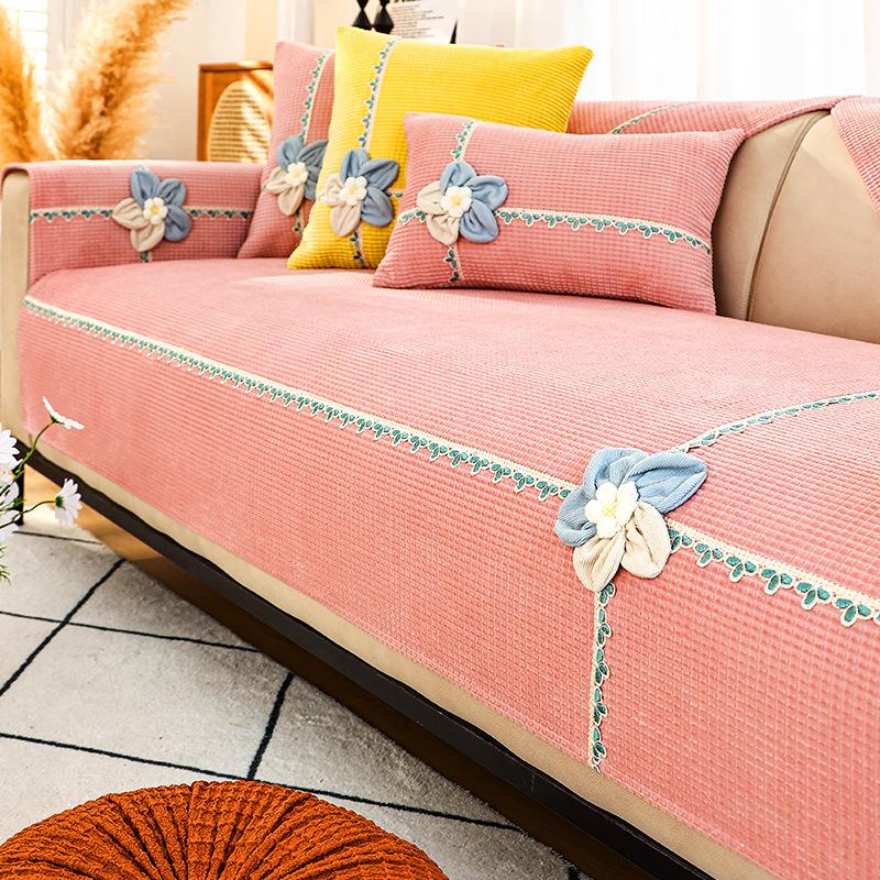 

Подушка для дивана Нескользящий чехол для дивана Все включено Скандинавский Простой Утолщенный Чехол для подушки Ткань Четыре сезона Универсальный Диван 70*70cm