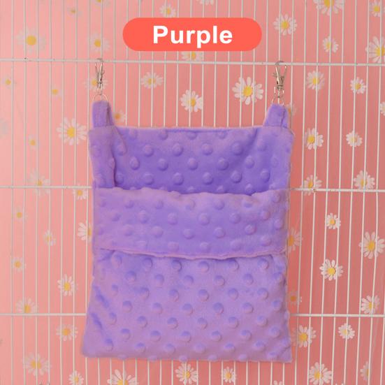 Yousheng Ferret Rat Hammock Cage Small Animal Hanging Hammock Double Sides Guinea Pig Hammock Rat Bunk Bed Soft Plush Hamster Nest