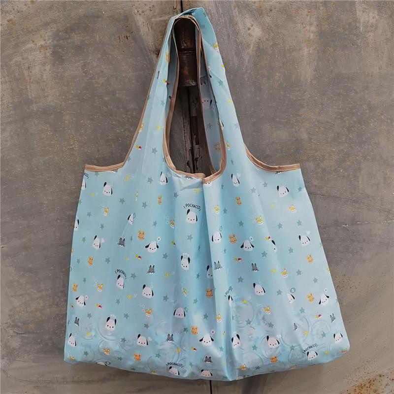 Eco-friendly Foldable Shopping Bag – Japanese & Korean Cartoon Design, Portable and Sturdy