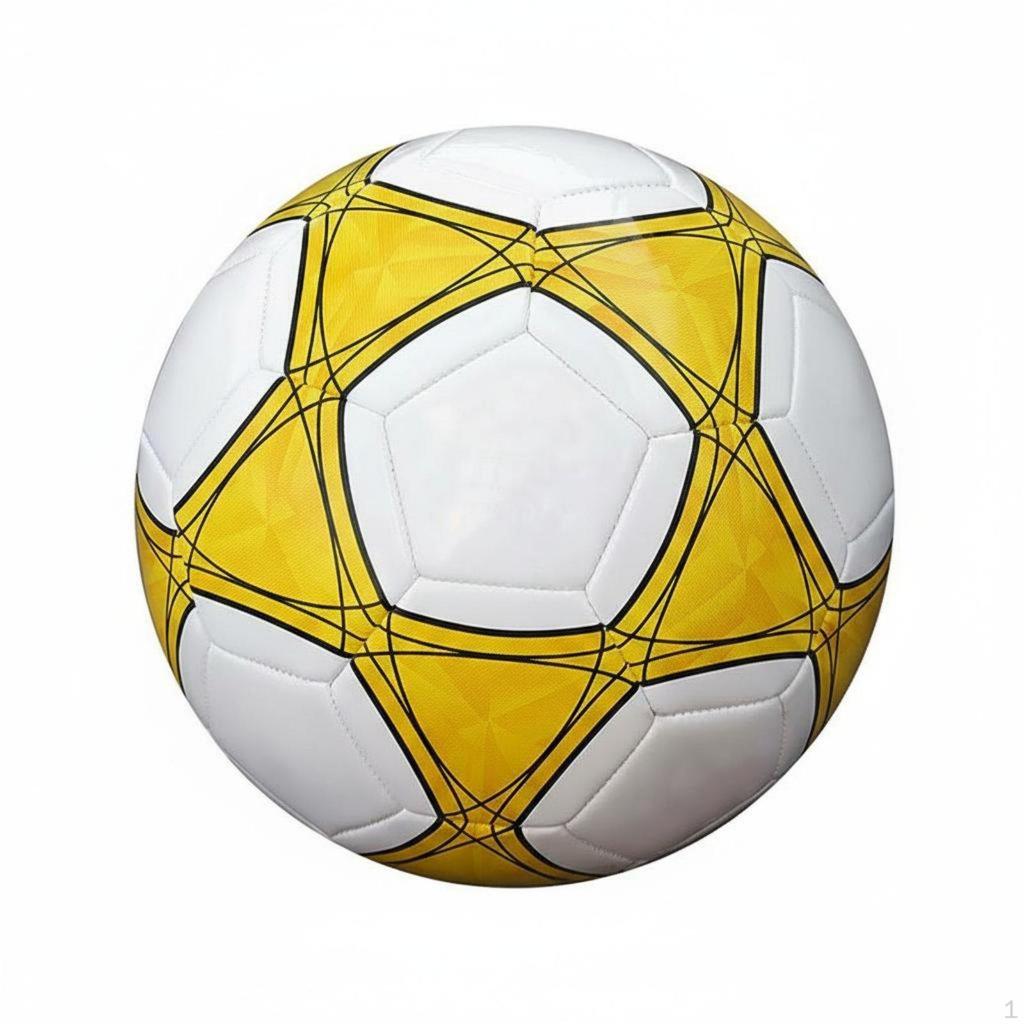 Klassischer Schwarz-Weißer Fußball Offizielle Größe & Gewicht Maschinengenähte Konstruktion