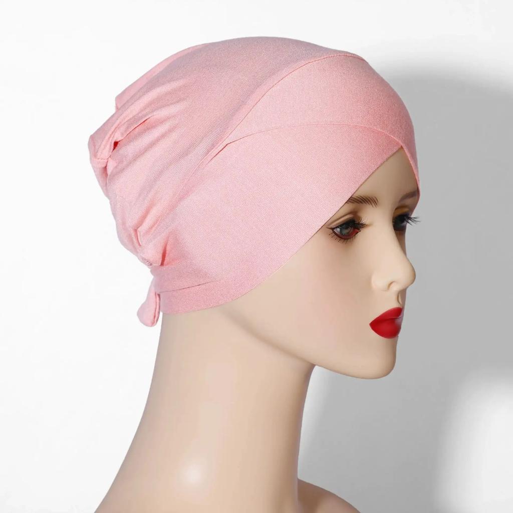 Muslim Inner Cap Hijab For Women Solid Underscarf Hijab Undercap Scarf Turban Hat Islamic Muslim Hijabs Ready To Wear Headcover