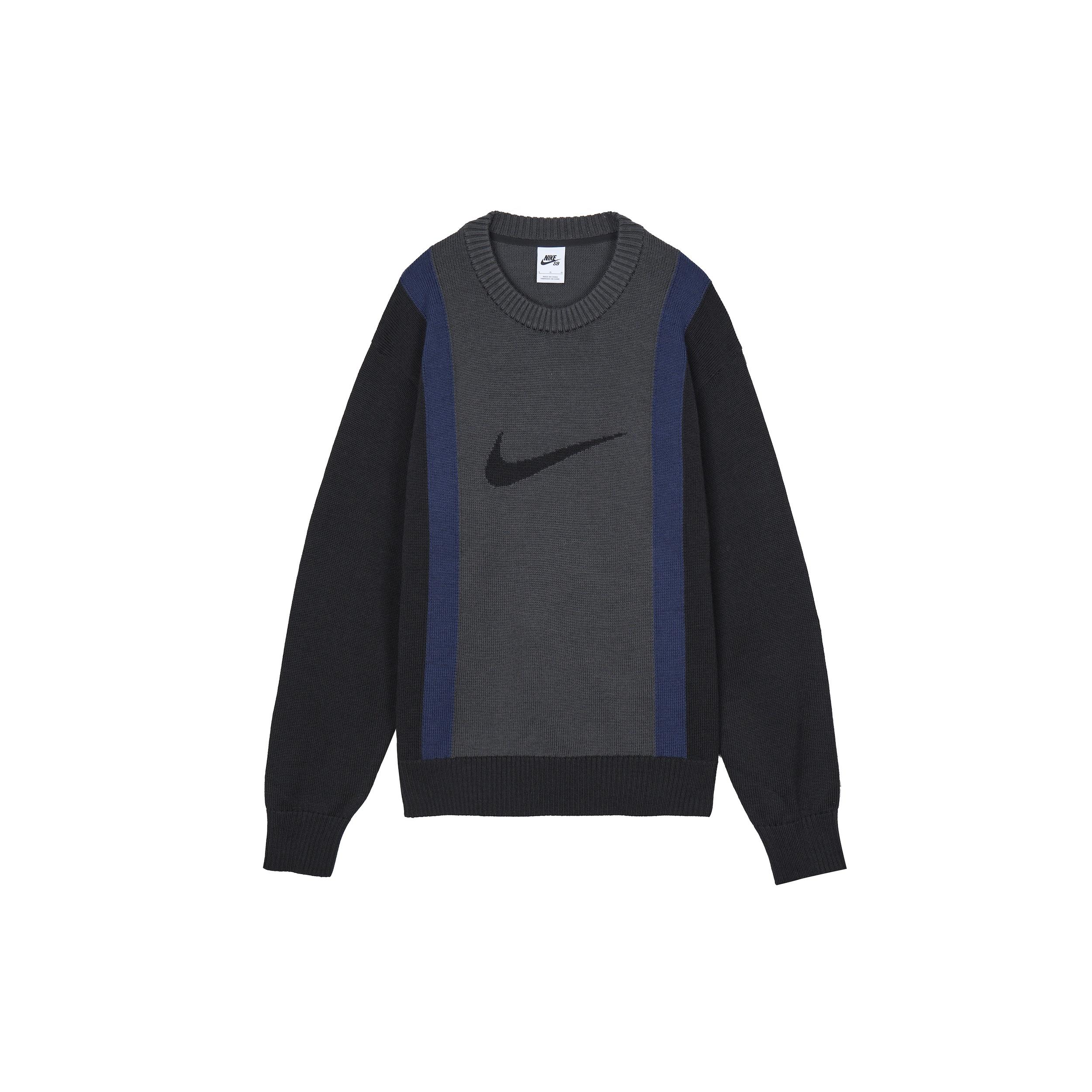 Nike SB Skateboard Colorblock Round Neck Pullover Gray Men s DD0579-010 XXL