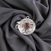 Black Rhodonite Gemstone 925 Sterling Silver  Jewelry Handcrafted Pendant 0.92" CP-34-22
