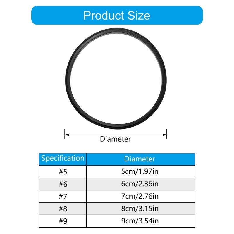10PCS  Rubber Gasket Inserts For Drinkware Lids Leakproof Sealing Rings Replacement Parts Accessories