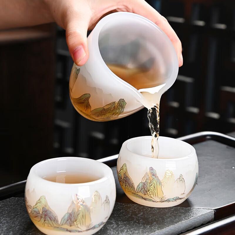 Mode Lanka Glazed Kung Fu Tea Set - Thousand Miles F-style