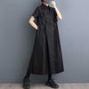 Summer Loose Patchwork Casual Short Sleeved Dress