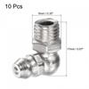 uxcell Nipple, Fittings, Nickel Plated Iron, 90 Degree Fittings, M8 x