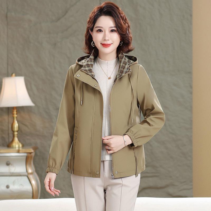 Women's Spring/Autumn 2026 Jacket for Middle-Aged and Elderly - Loose, Stylish Top