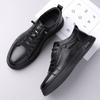 Fashion Casual Leather Men's Sneakers Lightweight Comfortable Walking Shoes for Everyday Wear Skateboard Footwear Male Tenis Masculino