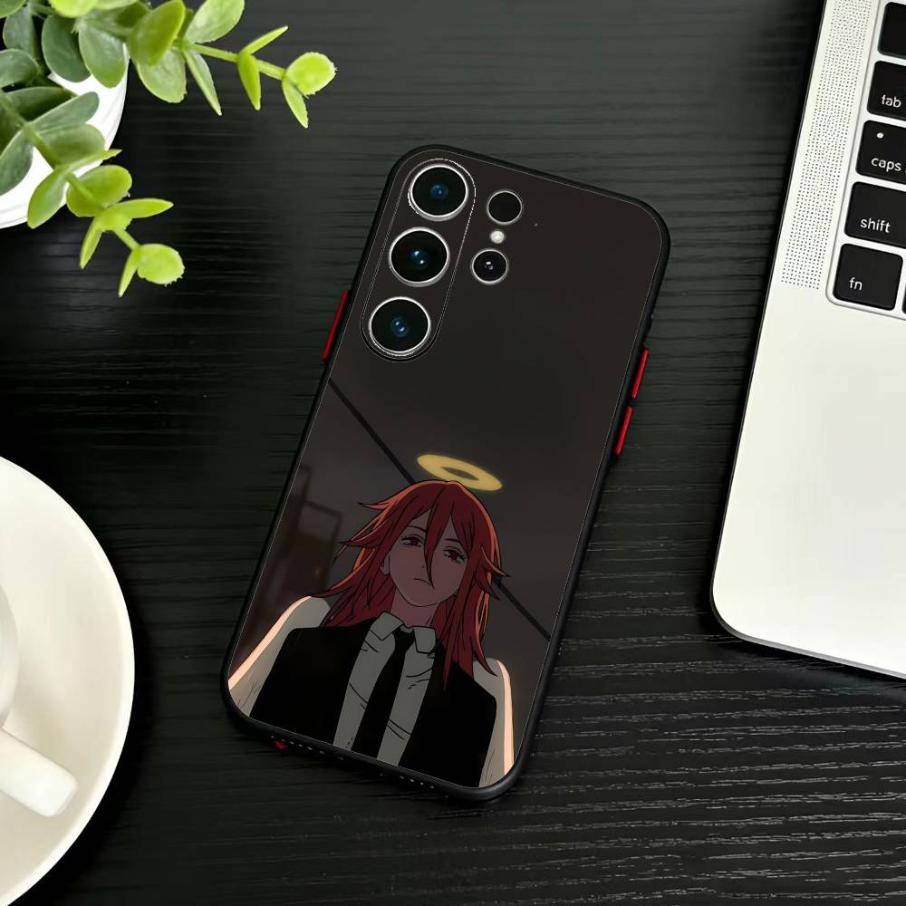 B-Reze C-Chainsaw Man  Phone Case For Samsung S26,S25,S24,S23,S22,S21,S20,Ultra,Plus,FE Black Soft Cover
