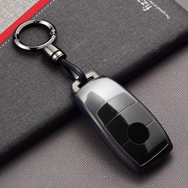 Transparent Black Tpu For Mercedes Benz A C E S G Class Glc Cle Cla Glb Gls Gla W177 W205 W213 W222 S400 Car Key Case Cover Fob