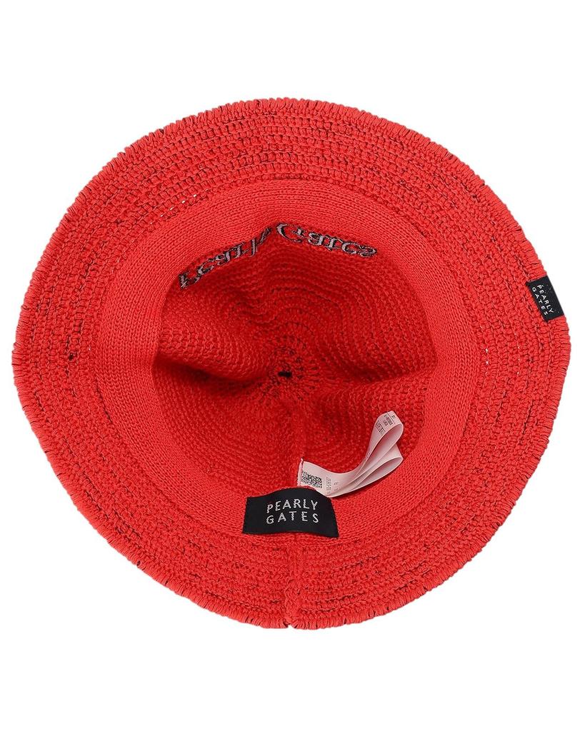 Unisex Bucket Hat Golf Hat FR [PEARLY GATES] (Summer Knit) / / 053-5187507 100_Red