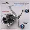 HEIGHTEN Reel Handle Arch Engine Series 98mm 24.5mm Knob Shimano DAIWA Spinning Reel Burned Color Gunmetal HT03402