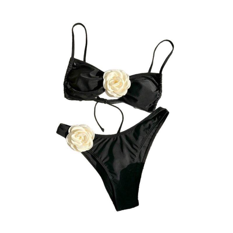 Women’s Fashion Tankini Bathing Suit 3D Floral Bikini Swimsuit, Sexy Two-Piece Swimwear for Beach & Vacation