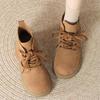 Retro Martin shoes autumn new women's lace-up matte platform casual short boots
