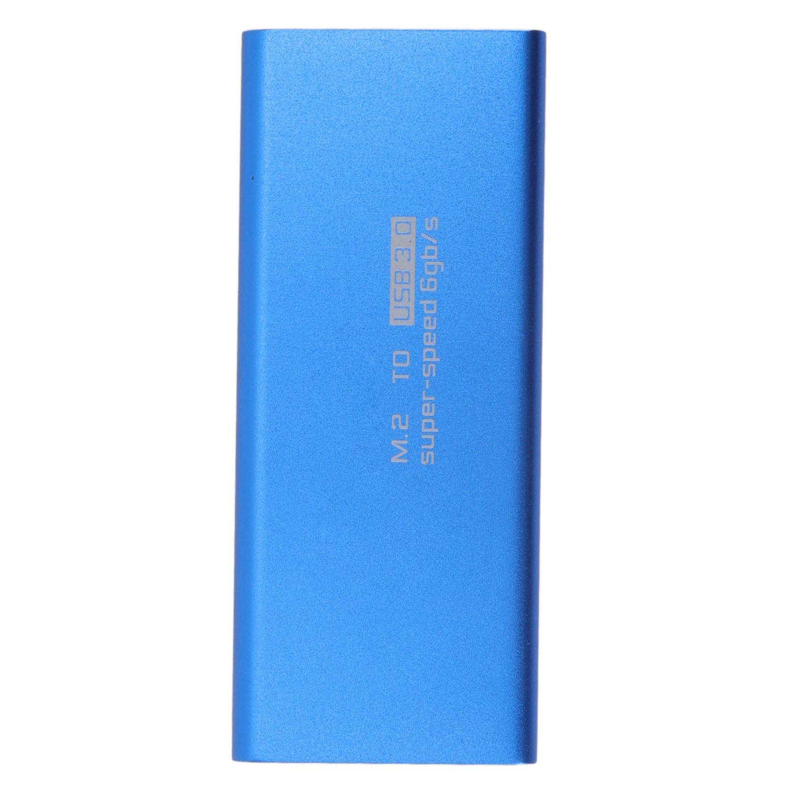 

MSATA to USB3.0 Enclosure Adapter Case 6Gbps Blue MSATA SSD Adapter for 30x30mm 50x30mm External