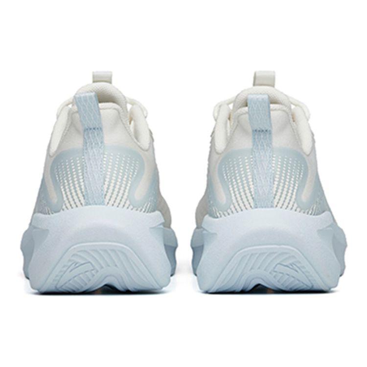 Anta Lightweight Shock Absorbing Breathable Running Shoes Women Sneakers White Blue 922225521-4