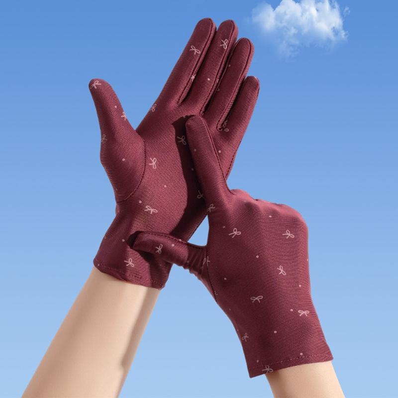 Women Driving Riding Mitten Sunscreen Gloves Female Summer Breathable Elastic for Sun for Protection Glove Fro Lady Girl