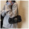 IELGY Fashionable Washed Denim Texture One-Shoulder Underarm Bag