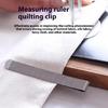 20Pcs Fabric Sewing Clips Metal Hemming Clip with 3Inch Measuring Scale for Hemming Quilting Sewing Craft Project
