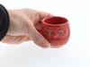 Tableware East Sake Lucky Mino Red Cup, Daruma, Charm, Ware,
