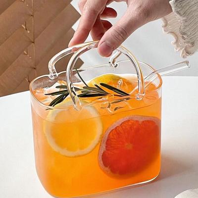 Bouteille d'eau portable en verre OLOEY 750 ml avec poignée