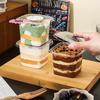50Pcs Clear Disposable Plastic Dessert Cups with Lid Mousse Cake Holder Acrylic Food Packaging Box In 150/250/380ml Sizes