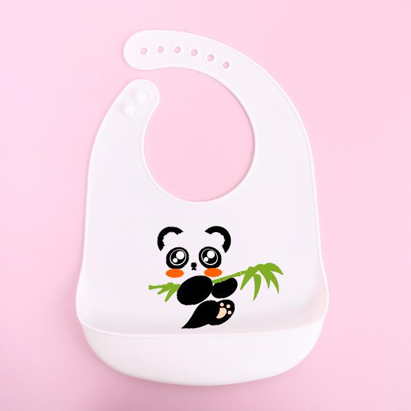 Waterproof Silicone Baby Bib - Large, Wash-Free, Drool & Meal Bib for Newborns and Children