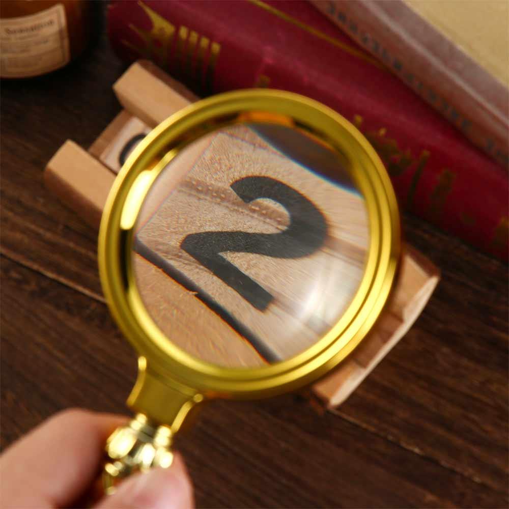 70mm Handheld Magnifier 10X Handheld Magnifying Glass Eye Loupe Glass Loupe Reading