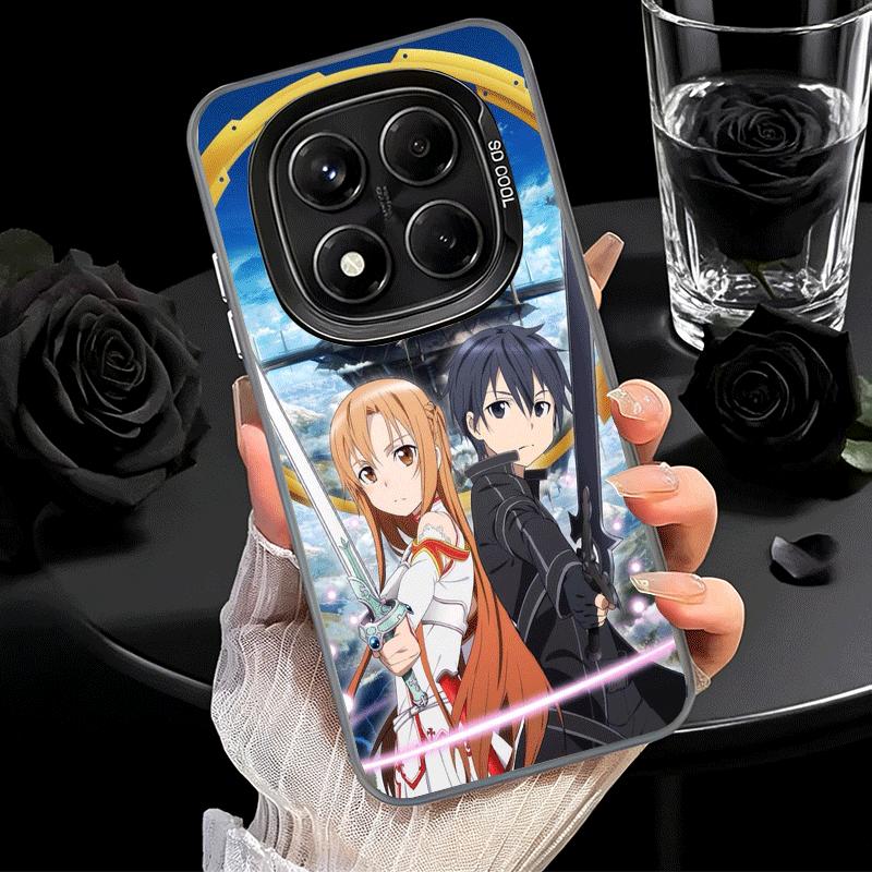 Sword Art Online Anime Soft Phone Case for Xiaomi Redmi Note 13 14 15 Pro Plus 12S 12 11S 11 11T 10S 10 Shockproof Cover Back Sh
