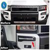 Auto Front Bumper Fog Lights Lamps Eyebrow Frame Decor Cover Trim Accessories For Toyota Land Cruiser 250 Prado LC250 2024 2025