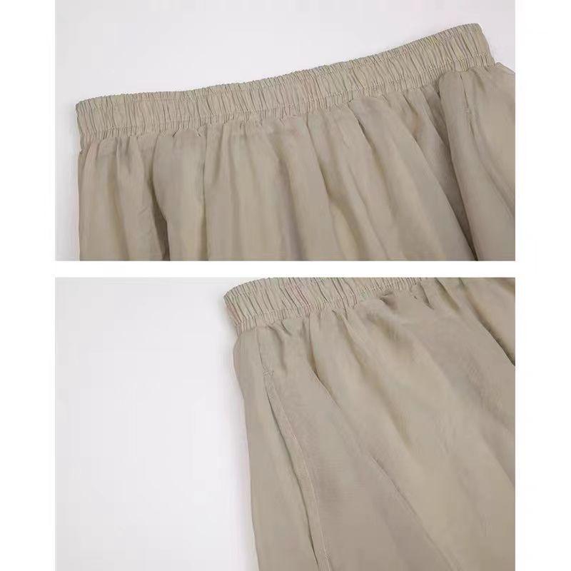 Summer New Half Length Skirt Medium Length Mesh A-line Skirt Eugen Yarn High Waist Student Fairy Skirt