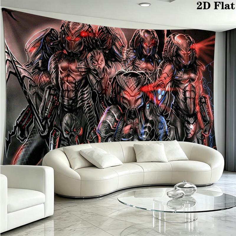 Predator Wall Tapestry Aesthetic Wall Hanging Printed Fabric Blanket Decorative Tapestries for Bedroom Living Room Home Decor
