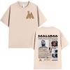 Rapper MALUMA Tour 2025 Grafik T-Shirt Unisex Retro Mode Kurzarm-T-Shirt Unisex Hip Hop Oversized Baumwoll-T-Shirts Streetwear