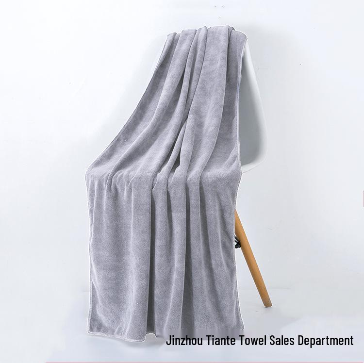Large Soft Quick-Dry Bath Towel for Adults - Pure Cotton, Absorbent, Thickened, Ideal for Home & Beauty Salons