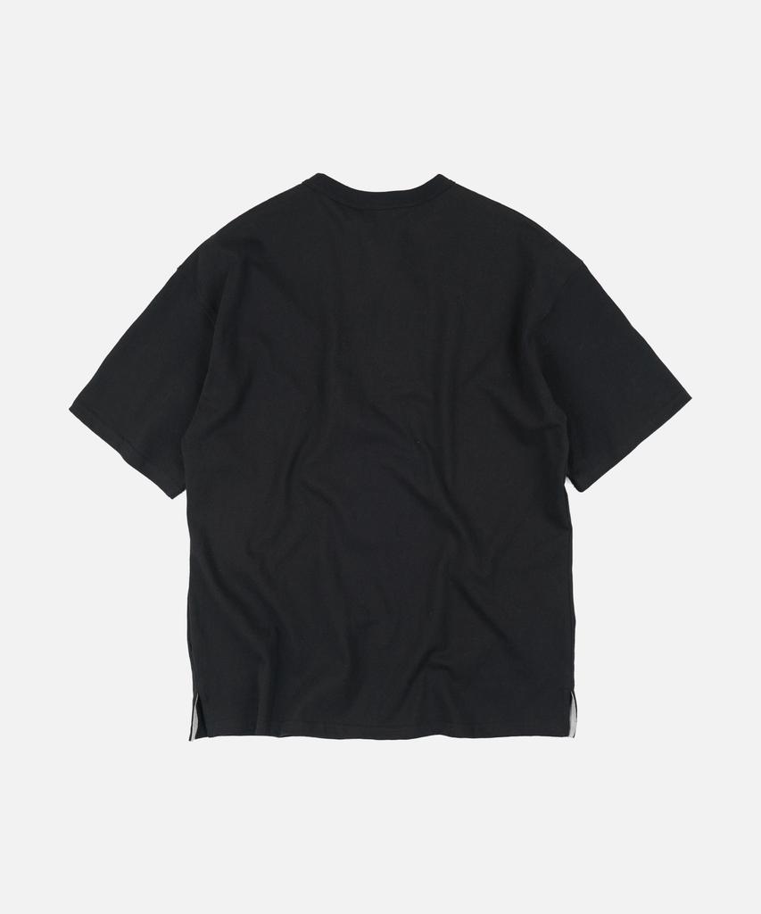 FRIZMWORKS Henley Neck Half Tee _ Black