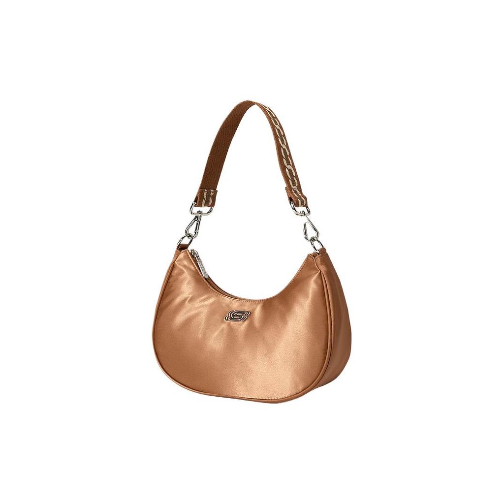 New Skechers LeSportsac Collaboration Fabric Crossbody Bag, Shoulder Bag Women's Yellow Sugar Brown L223U120-01Z1