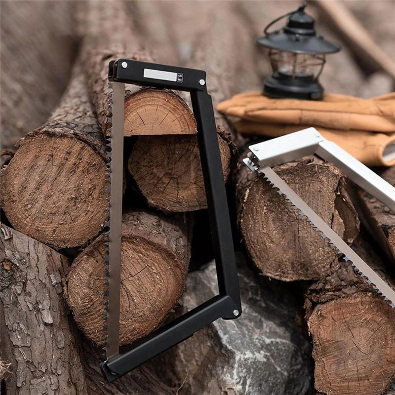 Einfach zu bedienende 13-Zoll-Klappbügelsäge, Klapphandsäge, Multifunktionale rechteckige Handsägen für Holz, Knochen, Baumschnitt