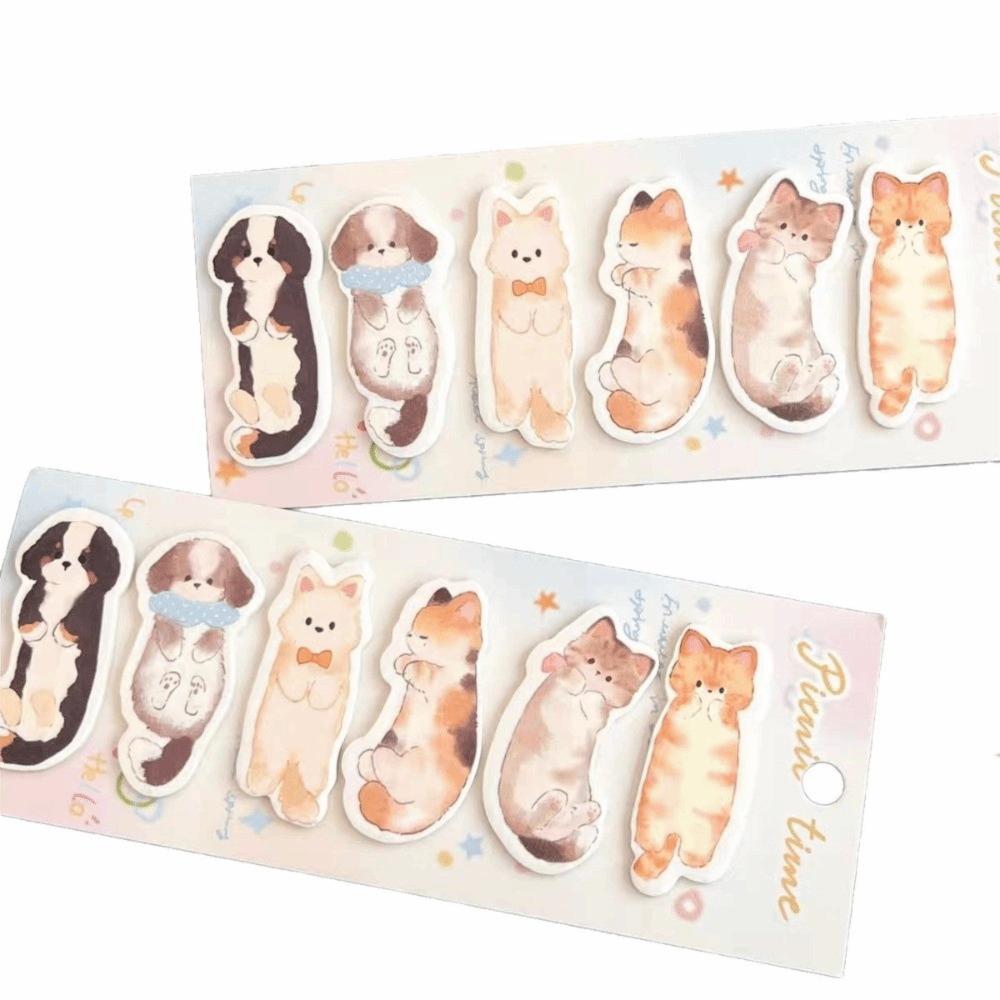 Cartoon Animal Sticky Notes Note Mark Memo Pads New Cat Index Tabs  School Stationery