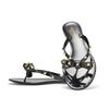 Valentino Rockstud Ribbon Thong Flip Flop Slipper 6w2s0552 Pvs 0no