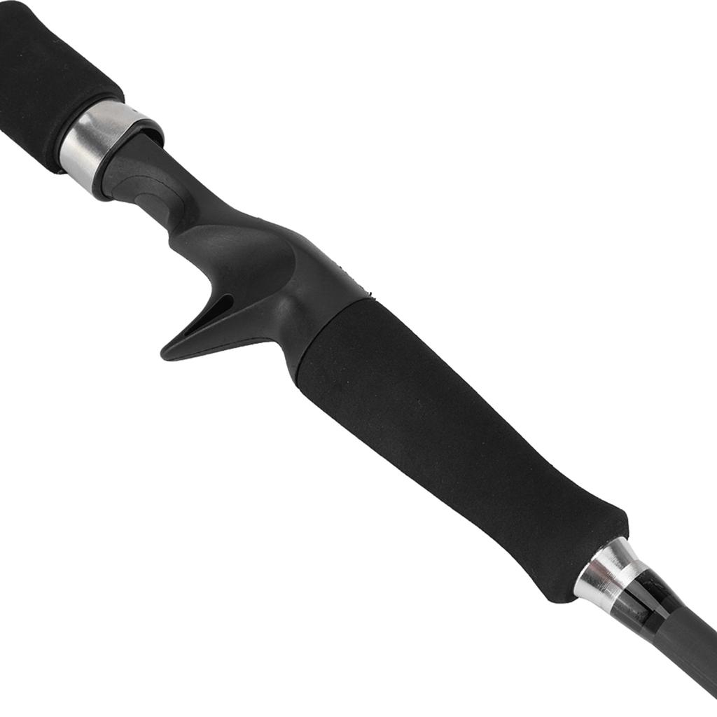 Black Carbon Fiber Fishing Rod Ultra Light Portable Travel Pole Pikestaff Handle(Casting 2.7M)