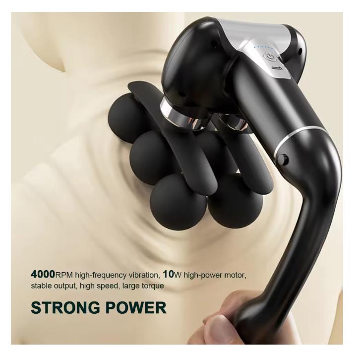 2026 Smart Electric Fascia Gun Body Massage Machine Hammer Home Handheld Hammer Back Deep Tissue Muscle Relaxation Massage Gun