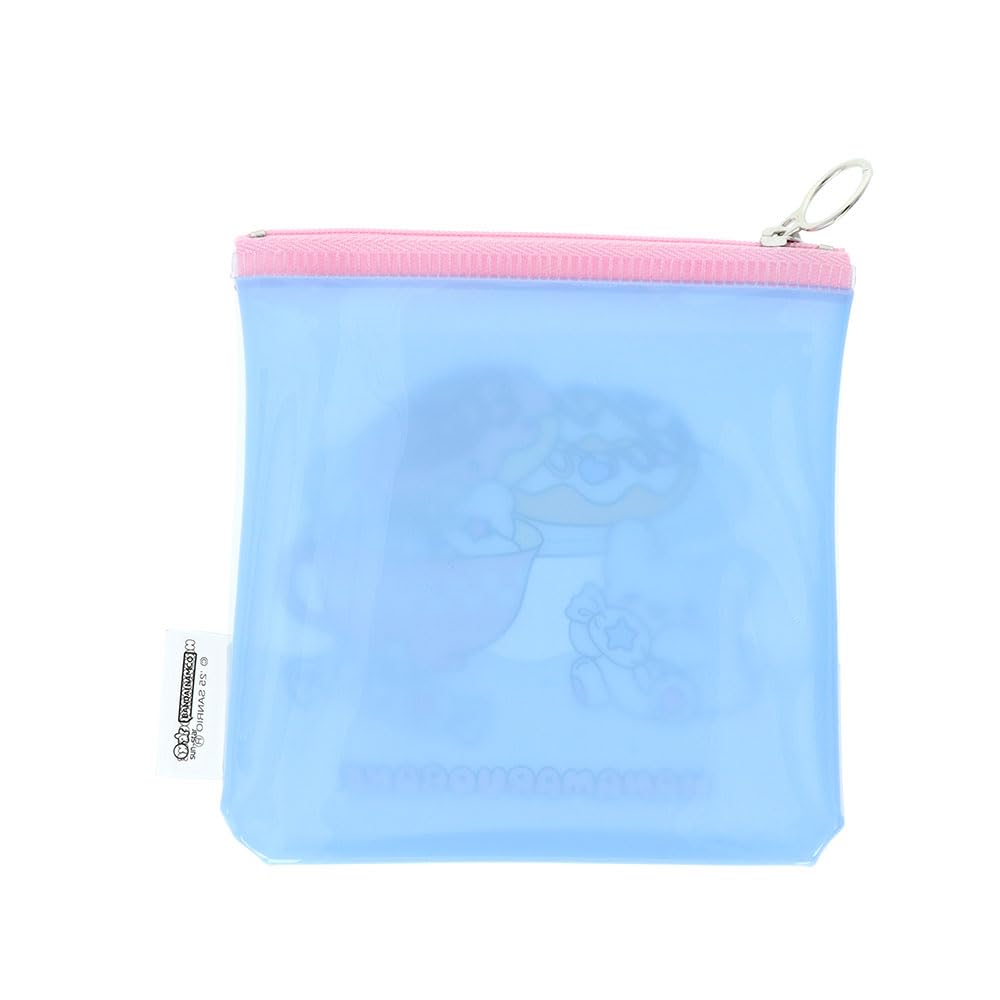Stationery Hanamaru Obake Sanrio Characters Goods Clear Flat S2337240 Sun-Star Pouch, Material, Square, Blue,